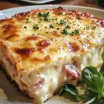 French ham and cheese pie, savory pie recipes, béchamel sauce pie, croque monsieur casserole, ham and Gruyère pie, French comfort food pie