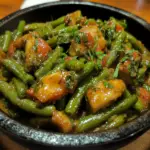 smoky green beans, green beans with bacon, restaurant-style green beans, savory side dishes, green beans recipe, chicken broth green beans, comfort food sides