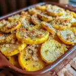 squash casserole recipe, cheesy squash bake, yellow squash casserole, Southern side dishes, easy squash casserole, holiday squash recipes, creamy vegetable casserole