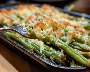 Garlic Parmesan Roasted Green Beans