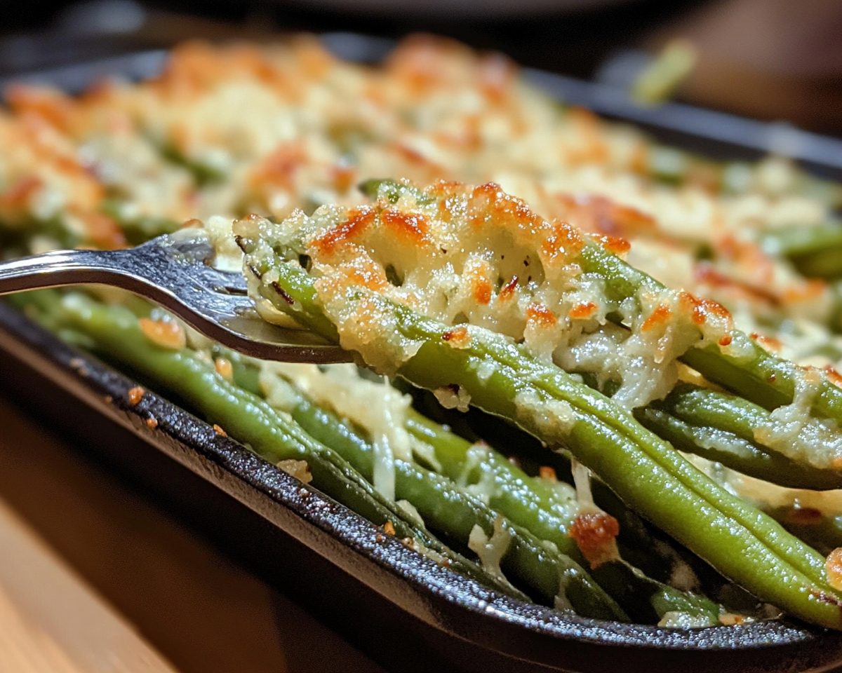 Garlic Parmesan Roasted Green Beans