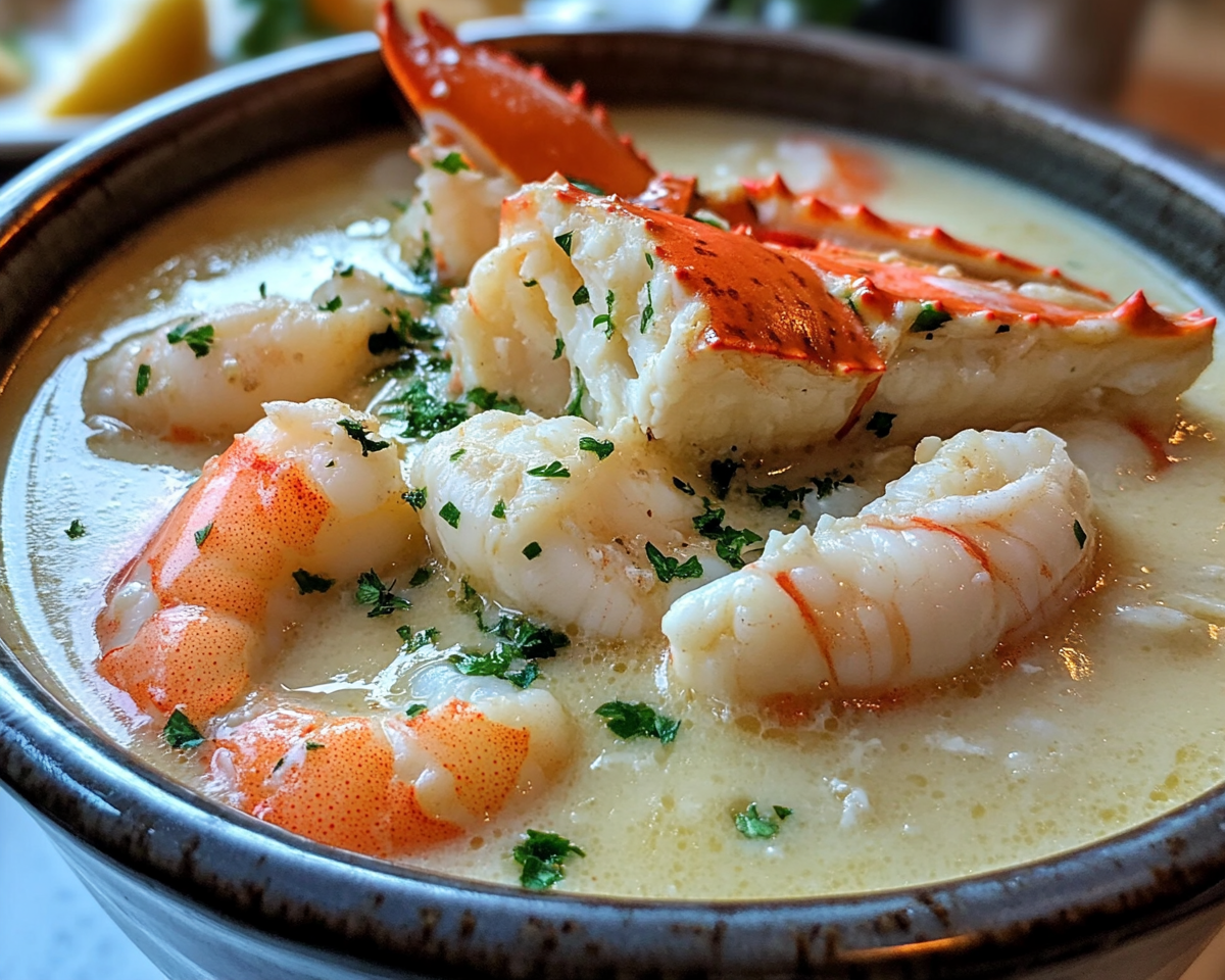 crab and shrimp bisque, creamy lobster bisque, seafood soup recipe, gourmet seafood bisque, luxurious crab bisque, rich seafood chowder