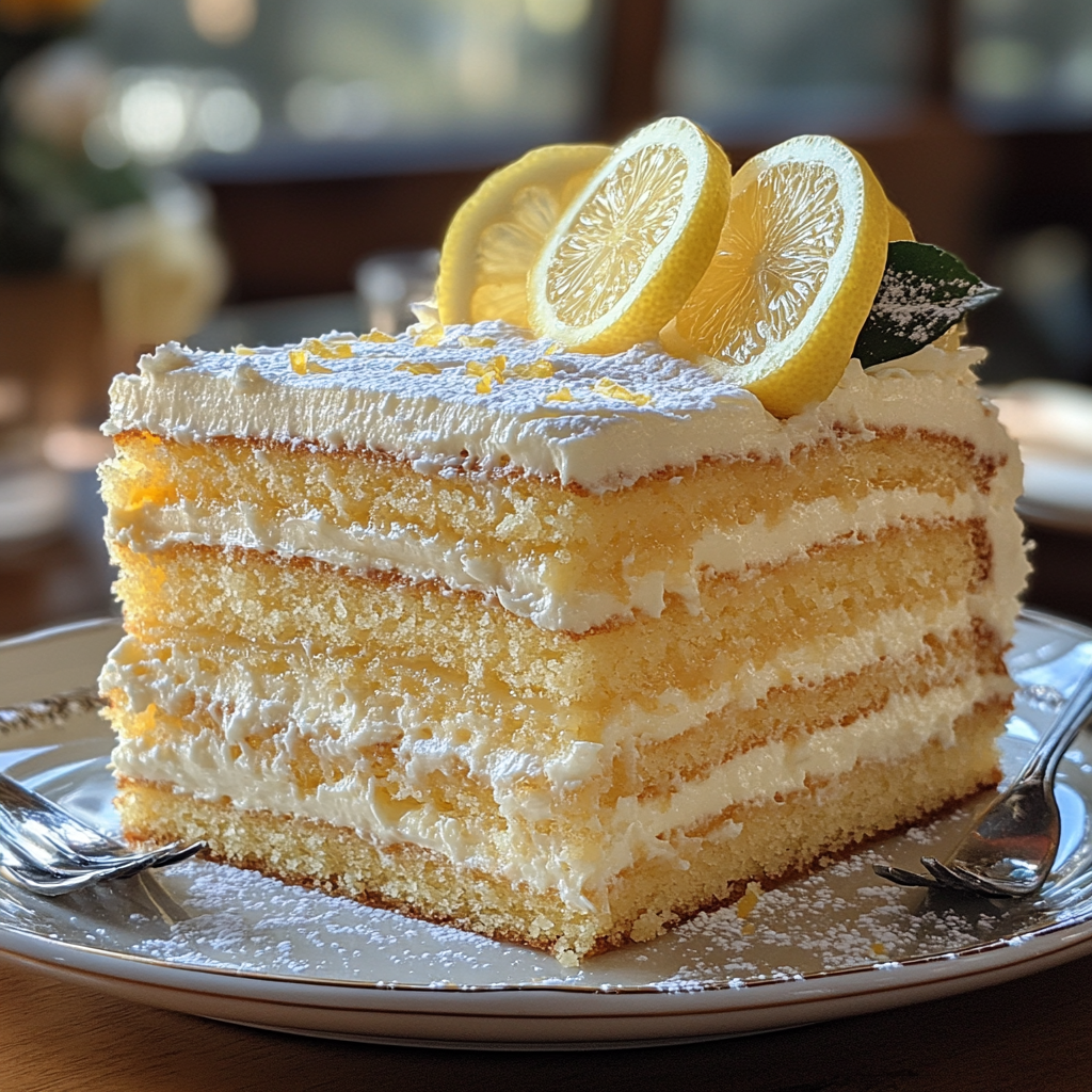 lemon cream layer cake, lemon velvet cake, tangy lemon cake, layered lemon cake, citrus cream cake, lemon dessert