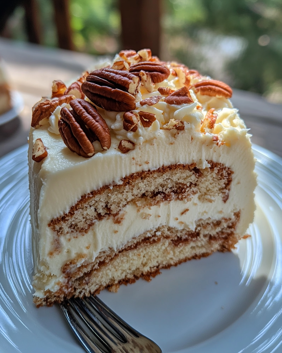 butter pecan dessert, pecan cake recipe, Southern pecan cake, homemade butter pecan cake, easy butter pecan cake