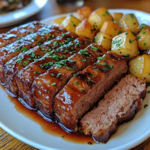 Cracker Barrel copycat meatloaf, homemade meatloaf recipe, Southern meatloaf, classic meatloaf with crackers, best meatloaf recipe, copycat meatloaf