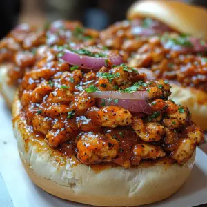 spicy chicken Sloppy Joes, Cajun-style Sloppy Joes, zesty chicken sandwich, bold Cajun chicken, Southern chicken Sloppy Joes