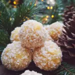 pineapple coconut balls, no-bake Christmas dessert, holiday pineapple treats, tropical Christmas balls, pineapple holiday bites