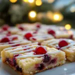 cherry pie bars, holiday cherry bars, cherry dessert bars, Christmas cherry squares, festive cherry dessert, easy cherry holiday bars, glazed cherry bars