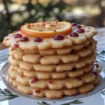 cranberry orange cookies, orange cranberry shortbread, festive holiday cookies, citrus shortbread cookies, buttery shortbread recipe