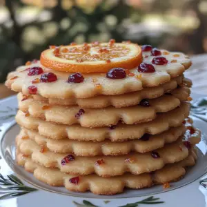 cranberry orange cookies, orange cranberry shortbread, festive holiday cookies, citrus shortbread cookies, buttery shortbread recipe