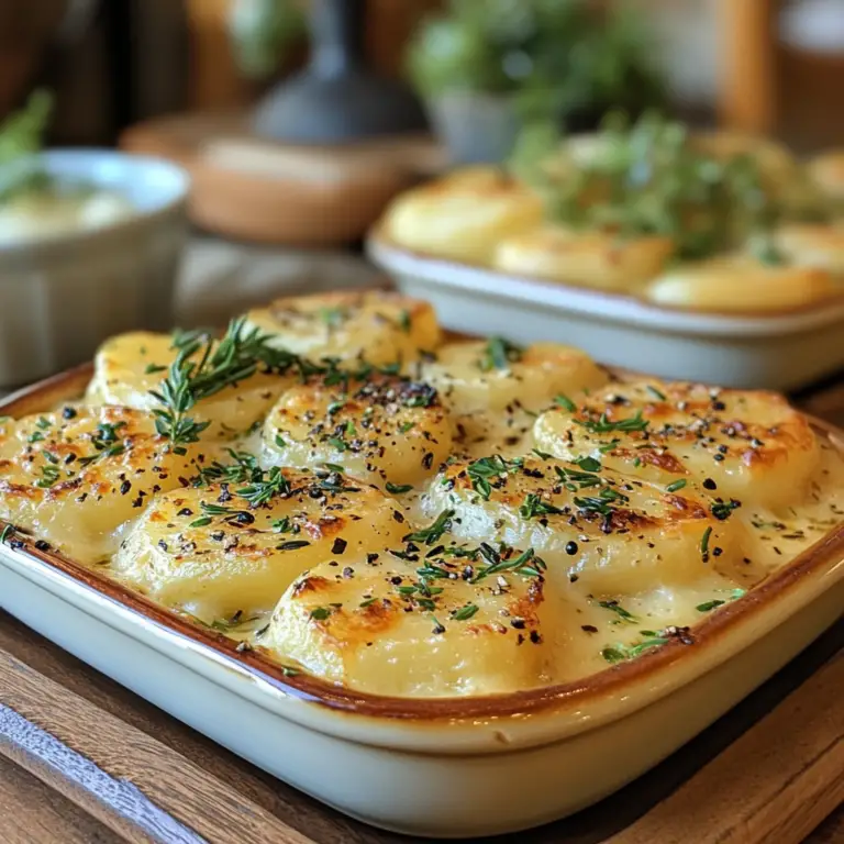 creamy scalloped potatoes, cheesy scalloped potatoes, classic potato bake, holiday side dish, best potato casserole, rich potato gratin