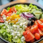 Greek vegetable salad, Mediterranean cucumber tomato salad, authentic Greek salad recipe, healthy Greek side dish, Horiatiki salad