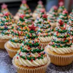 holiday cookie cups, edible Christmas tree desserts, festive cookie cups, Christmas cookie ideas, creative holiday desserts, Christmas baking projects