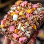 chocolate fudge with marshmallows, easy rocky road recipe, nutty chocolate fudge, marshmallow chocolate dessert, holiday fudge ideas