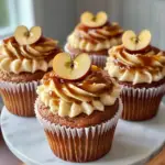 apple dessert cupcakes, fall cupcake recipe, apple pie-inspired cupcakes, cinnamon apple cupcakes, festive apple cupcakes