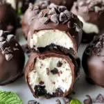 mint cheesecake bites, no-bake mint truffles, mint chocolate dessert balls, creamy mint cheesecake, bite-sized mint treats