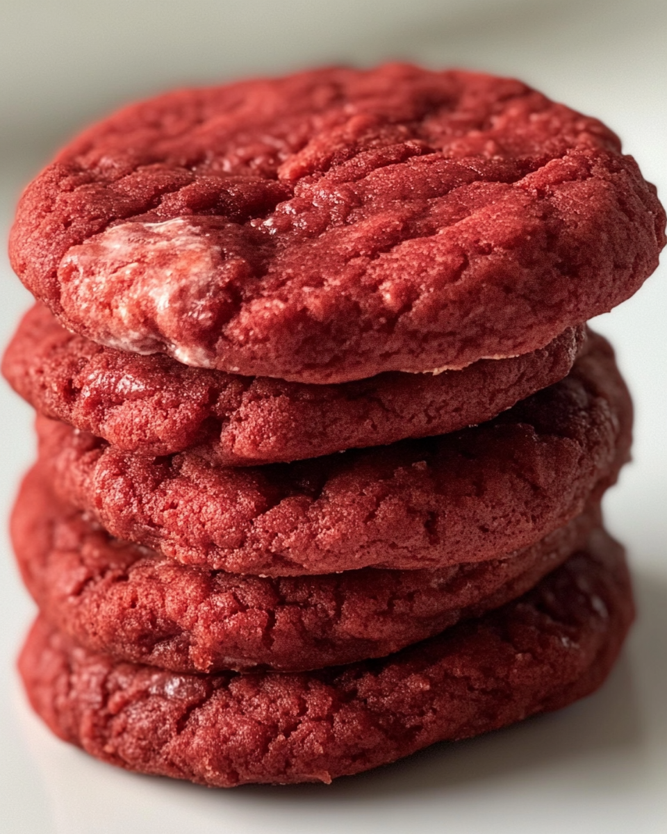 red velvet cookies, crinkle cookie recipe, festive cookies, holiday cookie recipe, chocolate crinkle cookies