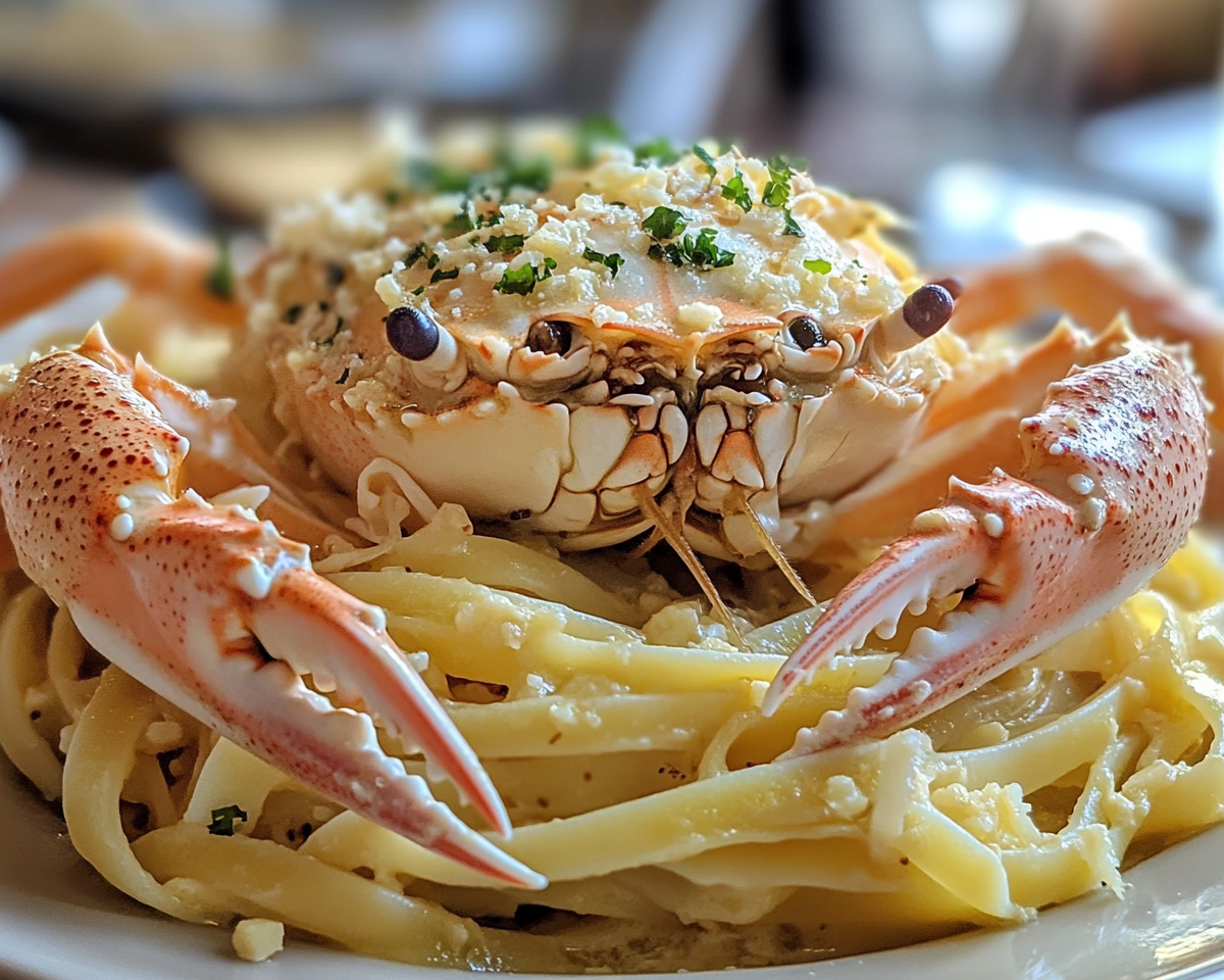 crab pasta, creamy fettuccine, seafood fettuccine, crab meat pasta, rich pasta recipes