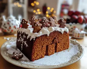 gingerbread cake recipe, holiday gingerbread dessert, moist spiced ginger cake, old-fashioned gingerbread, traditional holiday cake, molasses cake recipe