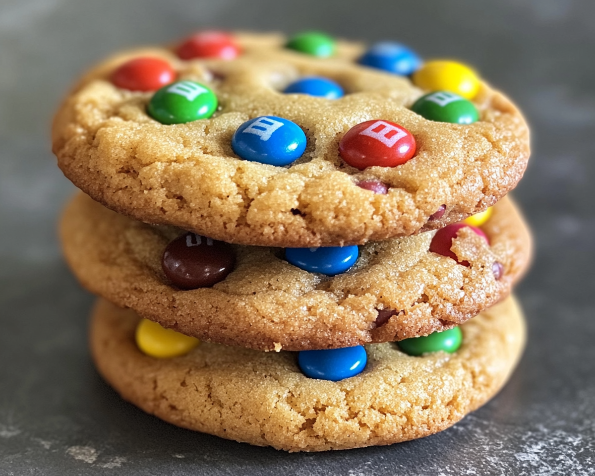 candy-coated cookies, chocolate chip M&M cookies, colorful cookies recipe, chewy M&M cookies, homemade M&M cookies