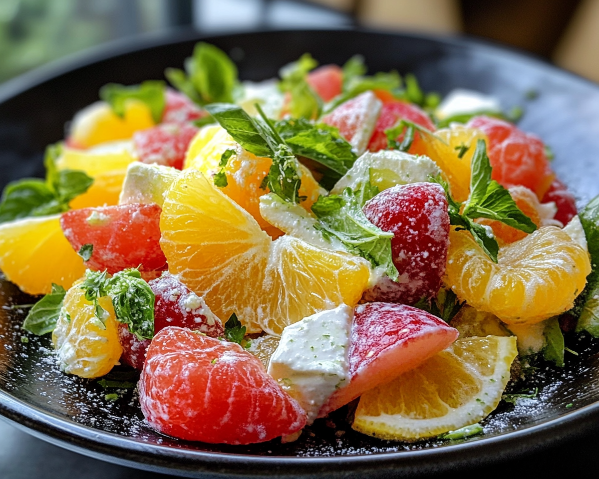 creamsicle dessert, orange fluff salad, no-bake creamsicle dessert, orange Jell-O salad, marshmallow creamsicle salad, whipped topping dessert