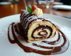 chocolate roll cake, Swiss roll recipe, chocolate log cake, rolled chocolate sponge, creamy Swiss roll, chocolate ganache roll, holiday dessert recipes