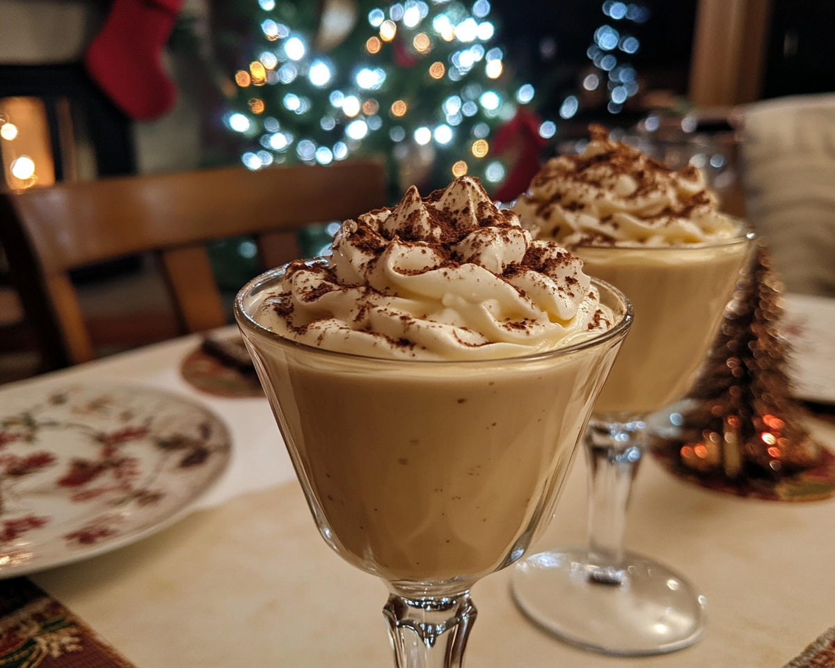 homemade eggnog recipe, holiday eggnog, festive Christmas drinks, traditional eggnog recipe, eggnog with spices, creamy holiday beverages, easy eggnog recipe