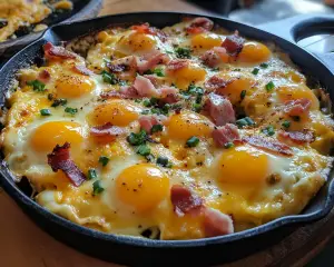 Denver omelet casserole, baked egg casserole, ham and cheese breakfast bake, vegetable egg casserole, brunch egg dish, easy breakfast casserole