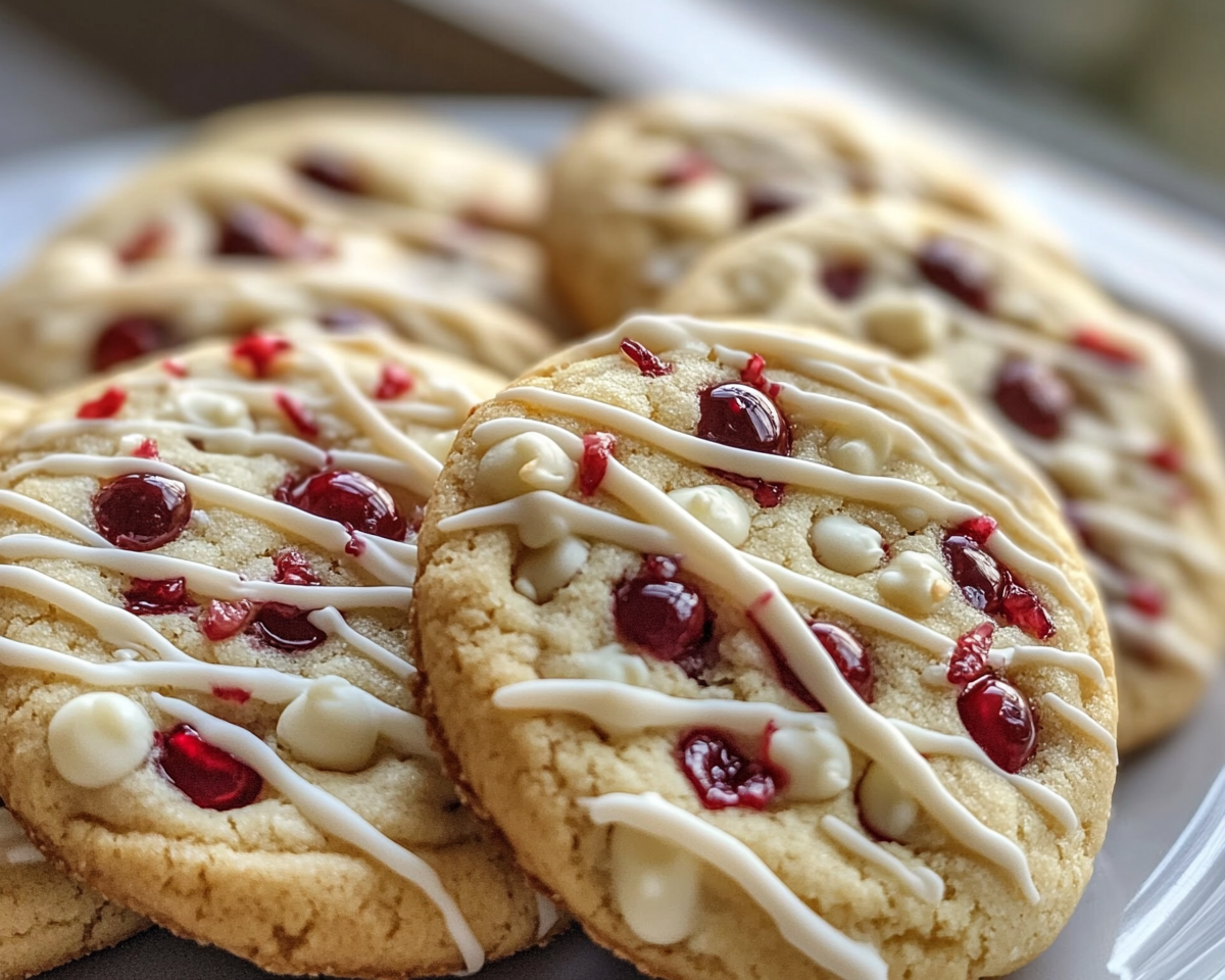 cherry shortbread cookies, white chocolate cookies, holiday shortbread recipe, buttery cherry cookies, festive cookie recipes