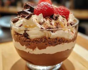 Baileys dessert trifle, chocolate cheesecake trifle with Baileys, Baileys trifle recipe, Irish cream trifle, chocolate Baileys dessert