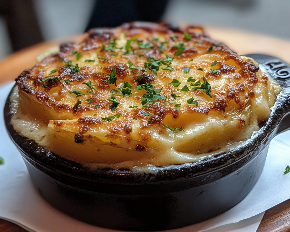 creamy potato bake, classic potato side dish, cheesy scalloped potatoes, potato gratin, layered potato casserole