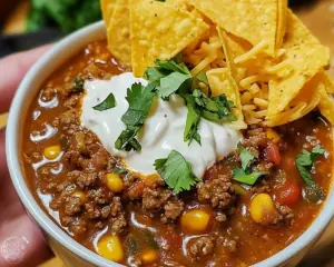 Taco soup recipe, Simple taco soup, One-pot taco soup, Ground beef taco soup, Quick taco soup dinner