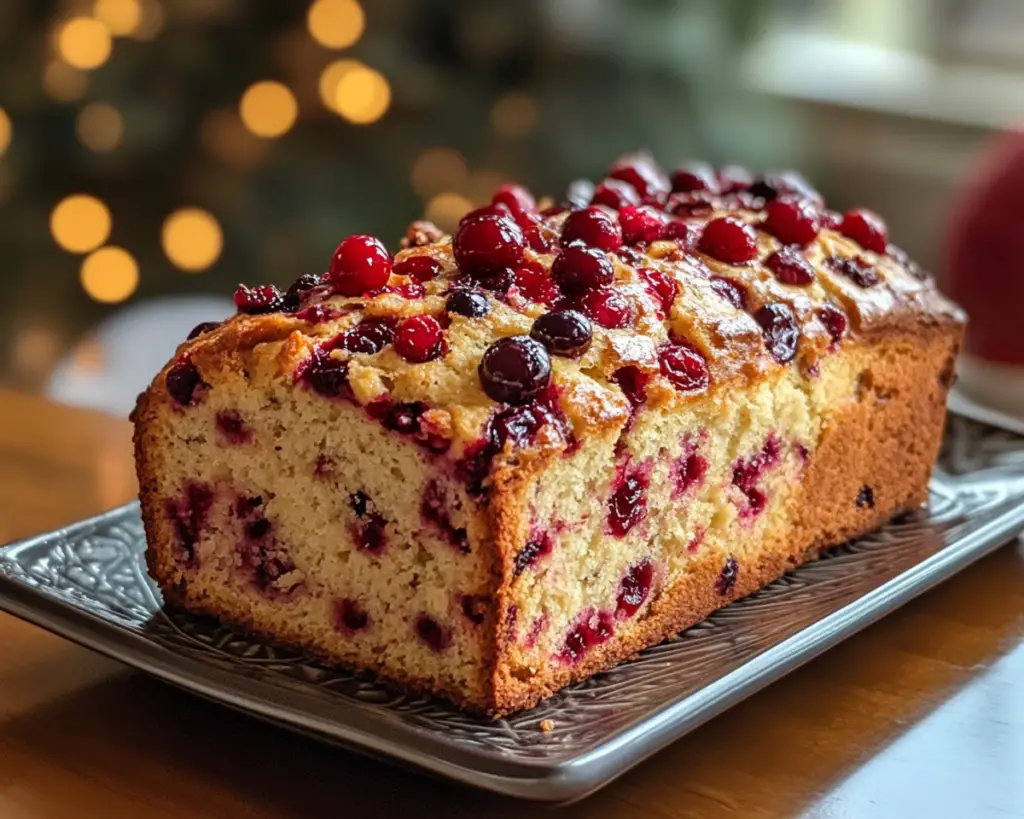 cranberry holiday bread, festive cranberry loaf, Christmas cranberry bread, cranberry orange loaf, holiday sweet bread