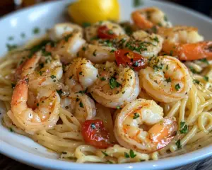 garlic butter shrimp, shrimp pasta recipe, scampi sauce, easy seafood dinner, lemon shrimp recipe