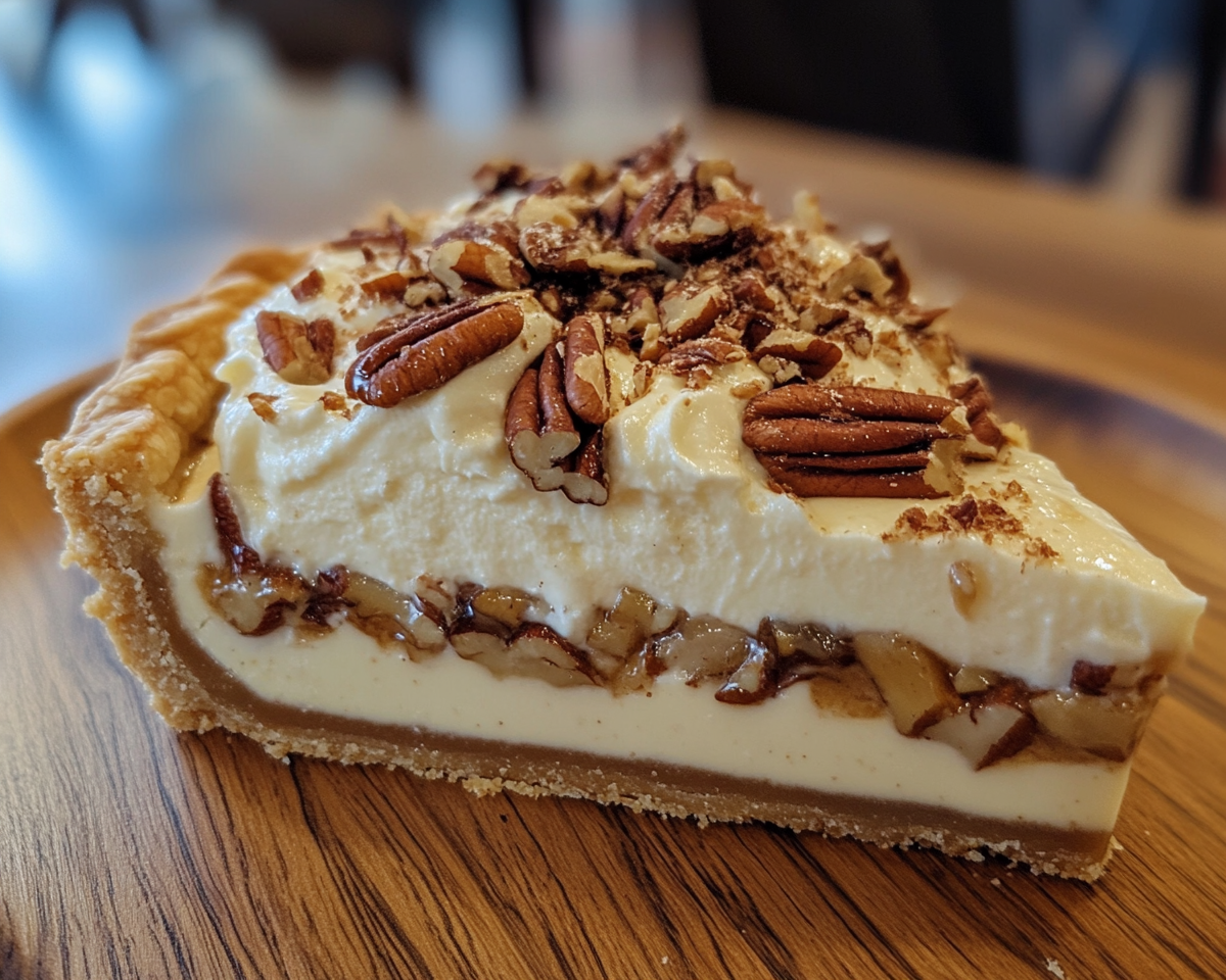 Creamy pecan pie, pecan custard pie, rich pecan dessert, Southern pecan pie, no-bake pecan cream pie