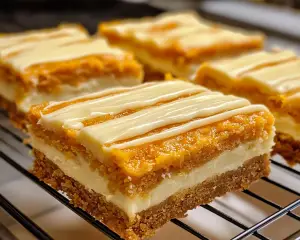 Pumpkin dessert bars, cream cheese frosting recipes, fall pumpkin treats, easy pumpkin bars, spiced pumpkin bars