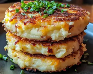 mashed potato cakes, loaded potato patties, cheesy potato cakes, Southern potato recipes, crispy potato cakes