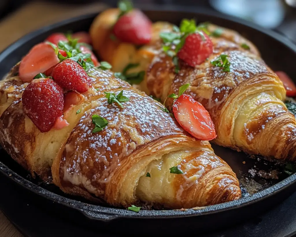 Croissant Baked French Toast