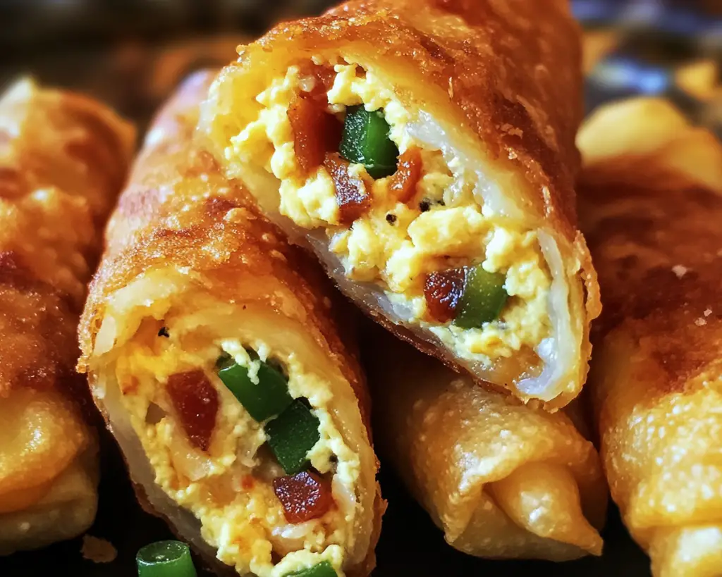 Jalapeno egg rolls, spicy popper egg rolls, cheese-filled jalapeno appetizers, mini egg roll snacks, jalapeno popper bites, crispy cheese rolls