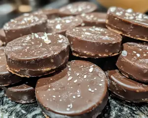 DIY peppermint patties, chocolate mint candy, easy peppermint treats, homemade mint patties, festive peppermint sweets, peppermint chocolate dessert