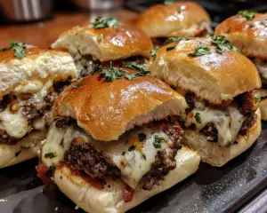 Italian mini sandwiches, baked sliders recipe, Italian party appetizers, easy slider sandwiches, savory Italian sliders, cheesy sliders recipe, quick Italian snacks