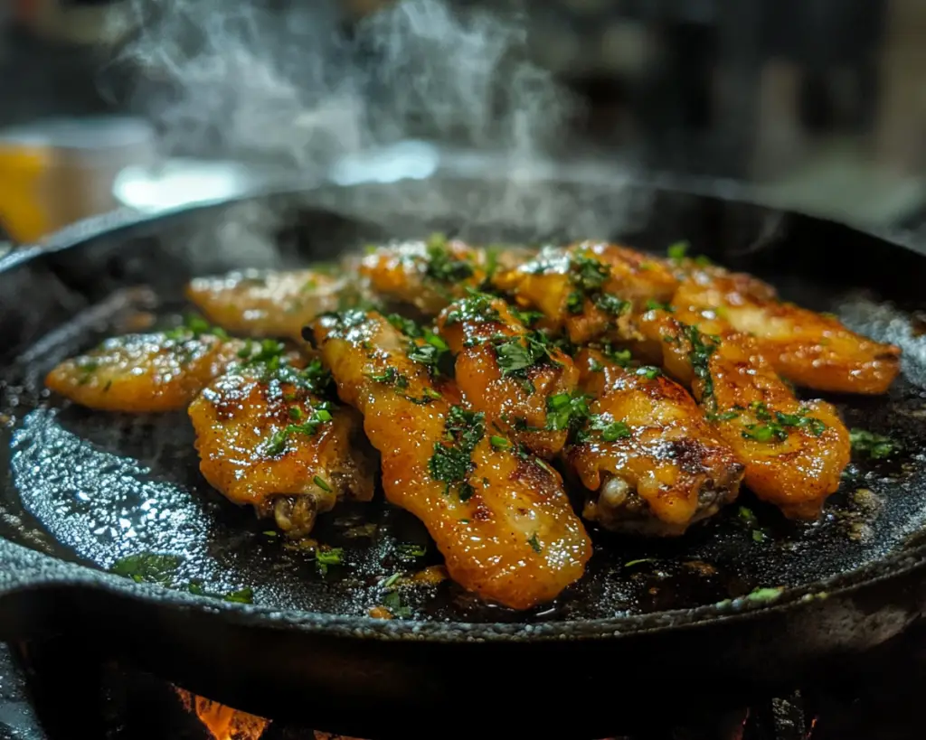 buttery chicken wings, baked wings recipe, crispy chicken wings, garlic butter wings, oven-baked wings, honey butter chicken wings