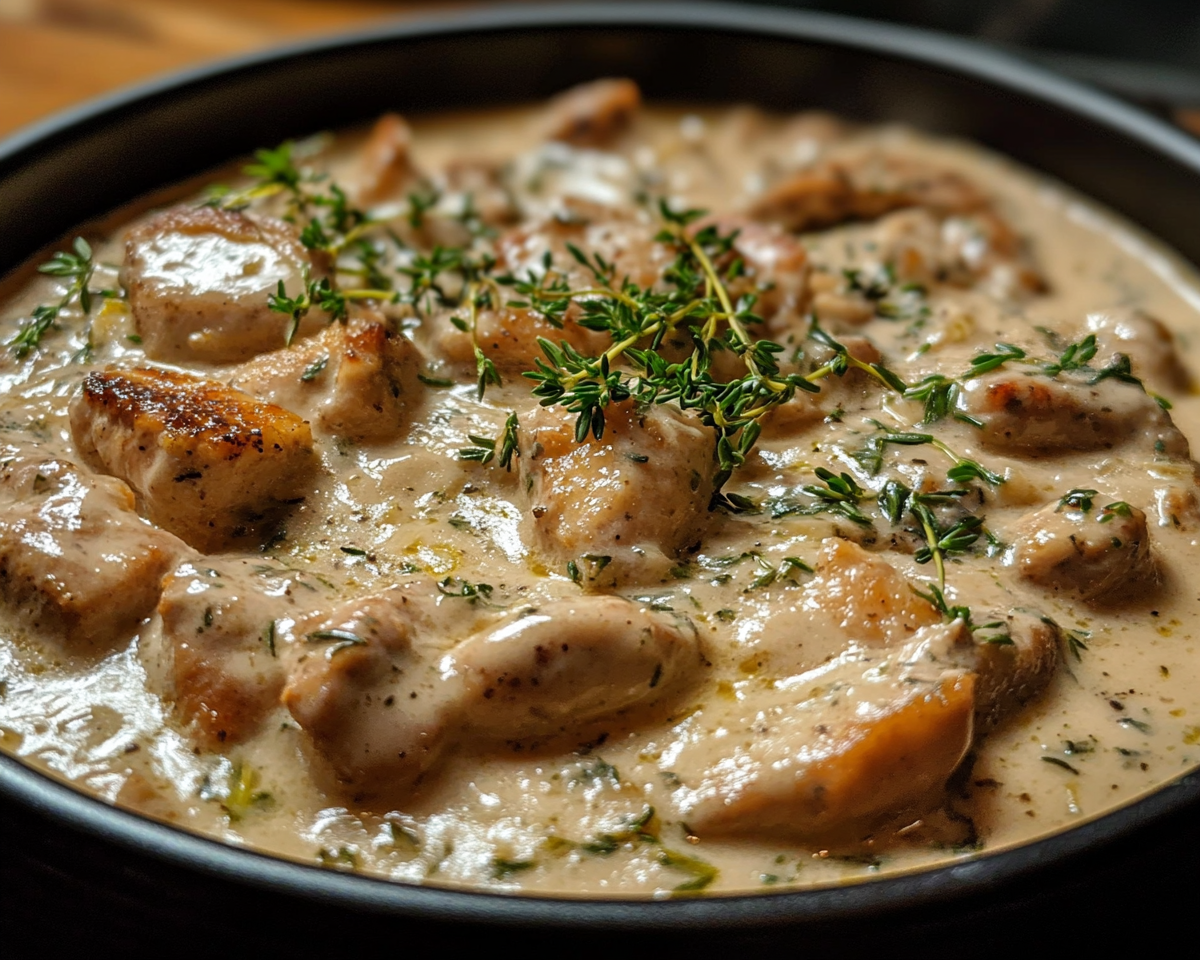 Creamy Lemon Thyme Chicken: A Flavorful and Easy Recipe - exorecipes