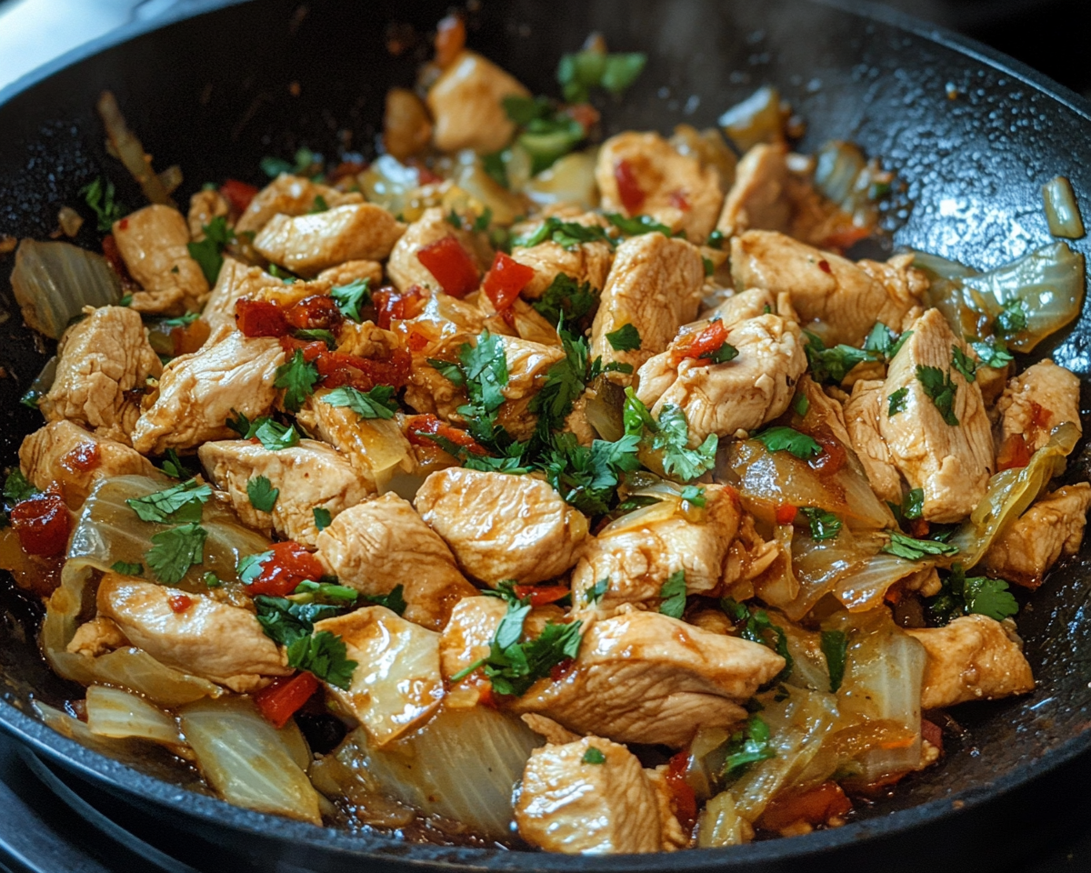 Chicken cabbage stir-fry recipe, Chinese stir-fry with chicken, cabbage stir-fry recipe, quick chicken stir-fry, healthy Asian chicken stir-fry