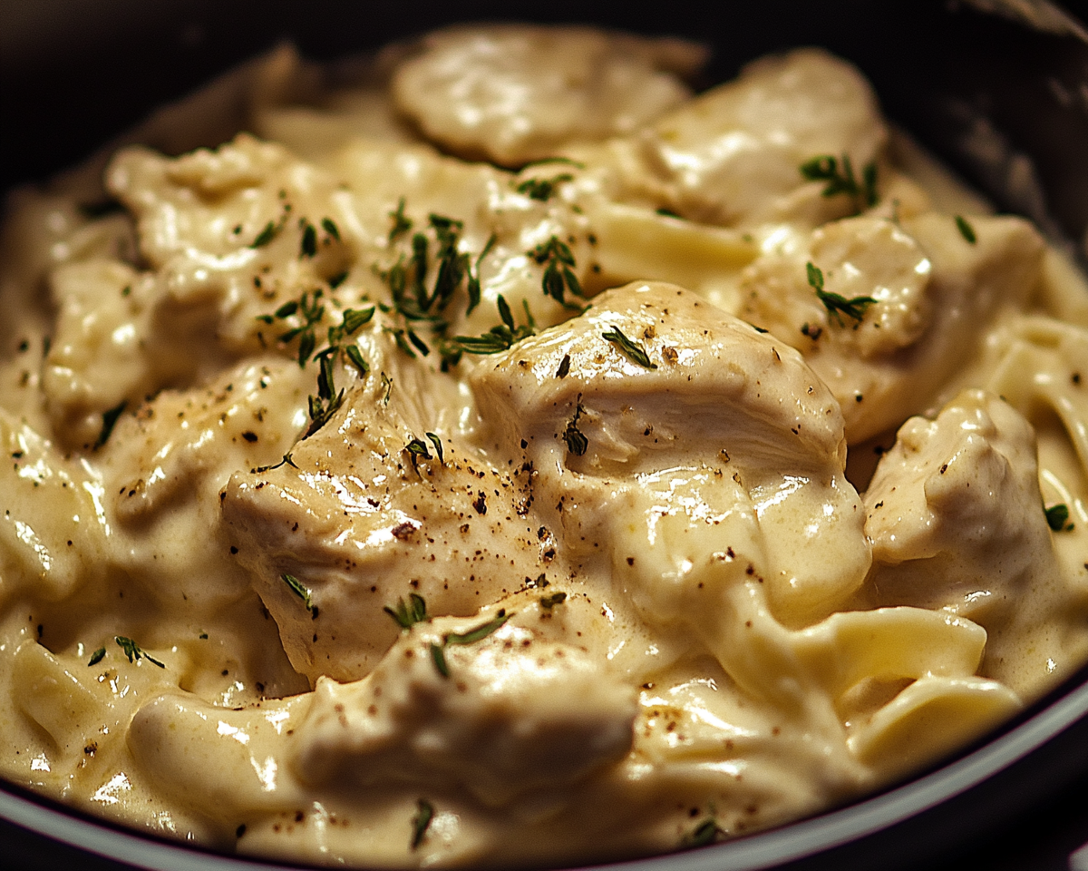 Slow cooker chicken Alfredo, creamy chicken Alfredo, easy chicken Alfredo, chicken Alfredo pasta, crockpot Alfredo recipe, Alfredo chicken pasta