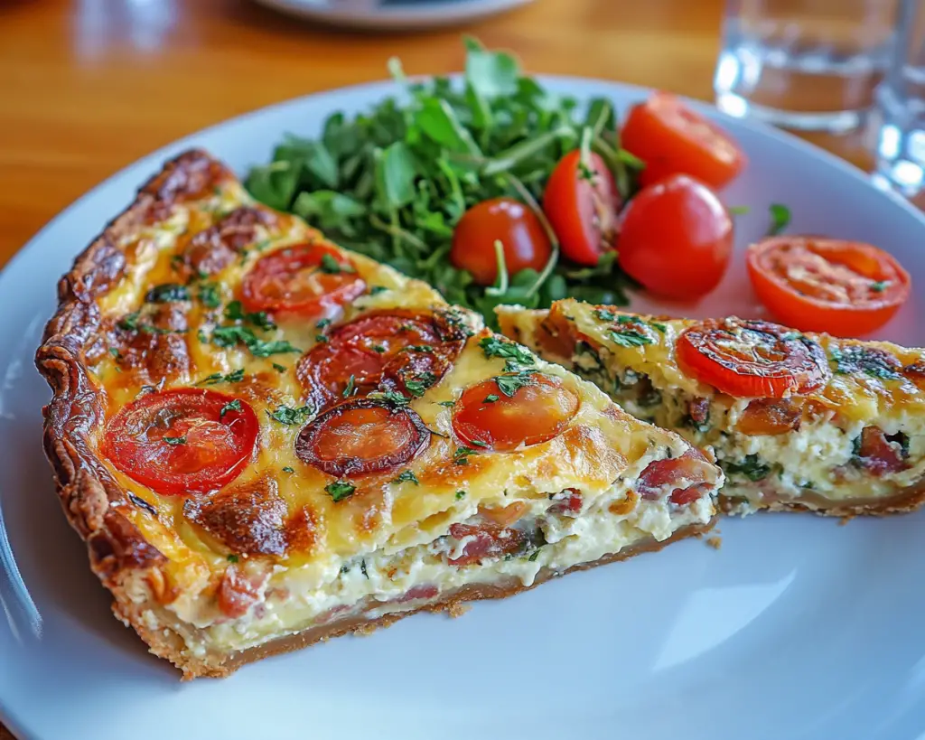 Flaky crust quiche, creamy quiche recipe, best quiche for brunch, easy quiche recipe, gourmet quiche, savory breakfast quiche