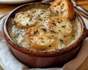 French garlic soup, rustic garlic soup, garlic and herb soup, creamy garlic broth, traditional French soup, roasted garlic soup, aromatic garlic dishes