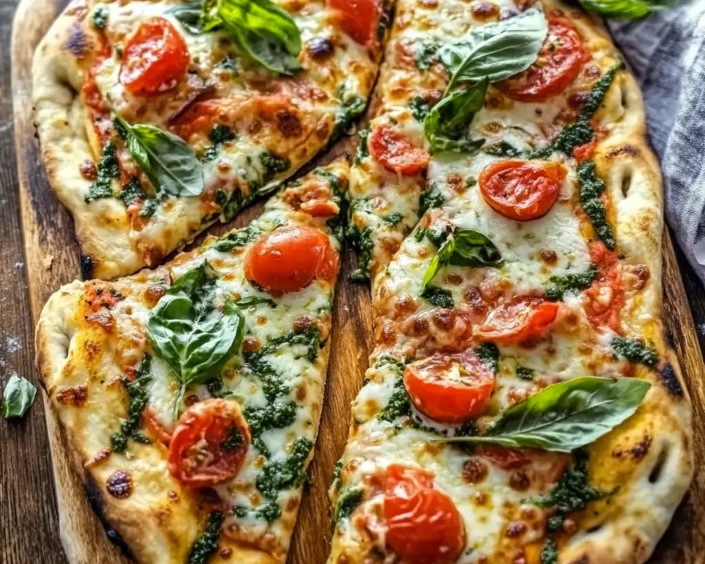 flatbread pizza, easy flatbread pizza, quick pizza recipe, homemade pizza ideas, flatbread dinner recipe, customizable pizza toppings, naan pizza recipe