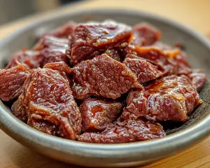 Classic Mongolian beef, Mongolian beef recipe, Chinese beef stir fry, beef in soy glaze, sweet and savory beef recipe, easy stir-fried beef