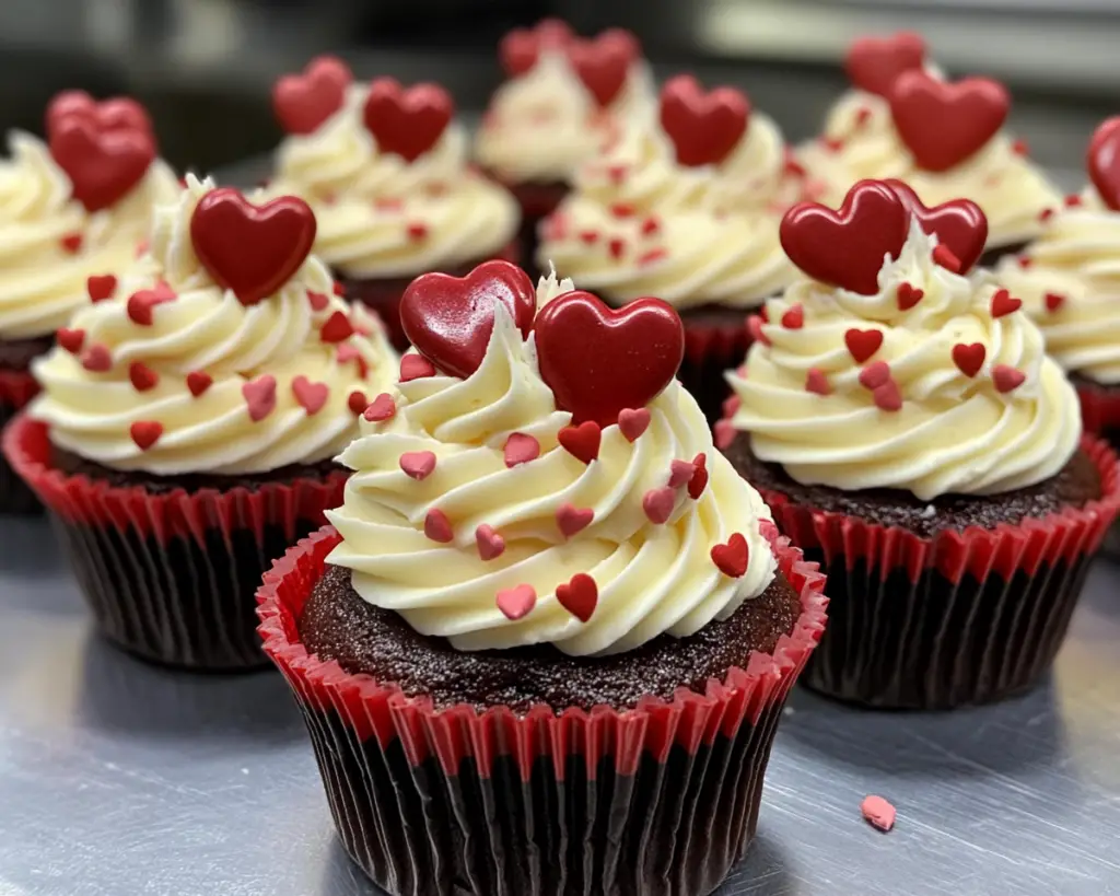 Valentine's cupcakes, heart-shaped cupcakes, romantic cupcake recipes, themed Valentine's Day treats, festive cupcakes, red velvet Valentine's cupcakes